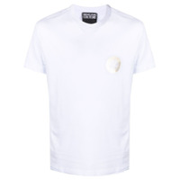 Versace Jeans Couture Camiseta de algodão com estampa V-Emblem - Branco