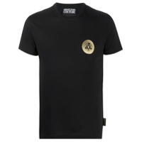 Versace Jeans Couture Camiseta de algodão com estampa V-Emblem - Preto