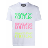 Versace Jeans Couture Camiseta decote careca com estampa de logo - Branco