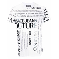 Versace Jeans Couture Camiseta decote careca com estampa gráfica - Branco