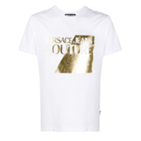 Versace Jeans Couture Camiseta decote careca com logo - Branco