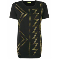 Versace Jeans Couture Camiseta decote careca com tachas - Preto