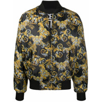 Versace Jeans Couture Jaqueta bomber com logo - Preto