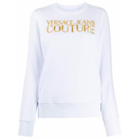 Versace Jeans Couture Moletom com logo bordado - Branco