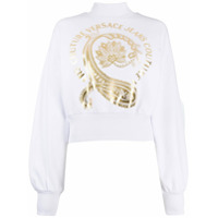 Versace Jeans Couture Moletom de algodão com estampa paisley floral - Branco