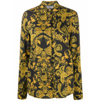 Versace Jeans Couture paisley-print long-sleeved shirt - Preto
