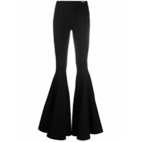 Versace Jeans Couture tonal stitching flared trousers - Preto