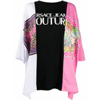 Versace Jeans Couture Túnica de jersey com patchwork - Rosa