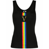 Versace Regata com listras de arco-íris x Pride - Preto