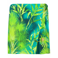 Versace Saia com estampa de palmeira - Verde