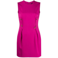 Versace Vestido com detalhe de alfinete - Rosa