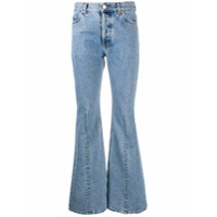 Vetements Calça jeans flare com cintura média - Azul