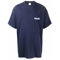 Vetements Camiseta decote careca Polizei - Azul