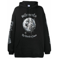 Vetements Motorhead oversized hoodie - Washed black