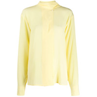 Victoria Beckham Blusa com detalhe de lenço - Amarelo