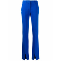 Victoria Beckham Calça com fenda frontal - Azul