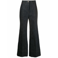 Victoria Beckham Calça jeans flare cintura alta - Azul