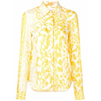 Victoria Beckham Camisa animal print - Amarelo
