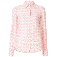 Victoria Beckham Camisa de alfaiataria floral - Rosa