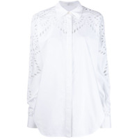 Victoria Beckham Camisa em bordado inglês - Branco