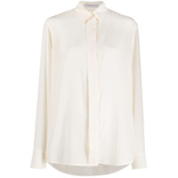 Victoria Beckham Camisa mangas longas com fechamento oculto - Branco