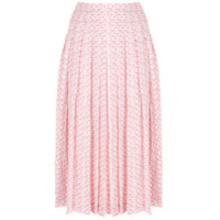 Victoria Beckham pleated jacquard skirt - Rosa