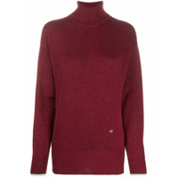 Victoria Beckham Suéter gola alta de cashmere - Vermelho