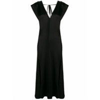 Victoria Beckham Vestido longo com recorte - Preto