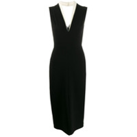 Victoria Beckham Vestido midi de alfaiataria - Preto