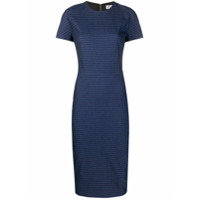 Victoria Beckham Vestido slim com listras - Azul