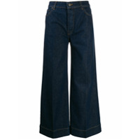 Victoria Victoria Beckham Calça jeans flare com cintura média - Azul