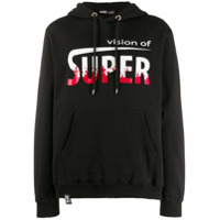 Vision Of Super Moletom com logo e capuz - Preto