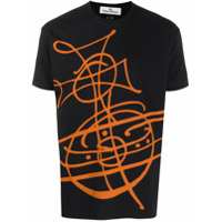 Vivienne Westwood Anglomania Camiseta de algodão com estampa gráfica - Preto