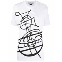 Vivienne Westwood Anglomania Camiseta oversized com estampa - Branco