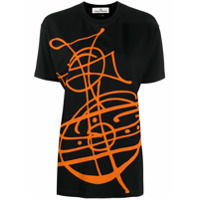 Vivienne Westwood Anglomania Camiseta oversized com estampa - Preto