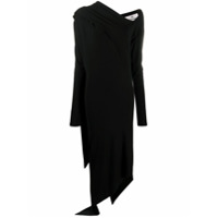 Vivienne Westwood Anglomania Vestido drapeado assimétrico - Preto