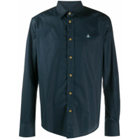 Vivienne Westwood Camisa com acabamento engomado - Azul