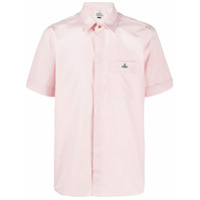 Vivienne Westwood Camisa mangas curtas com logo - Rosa