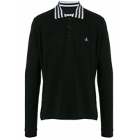 Vivienne Westwood Camisa polo com bordado - Preto