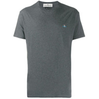 Vivienne Westwood Camiseta com logo bordado - Cinza