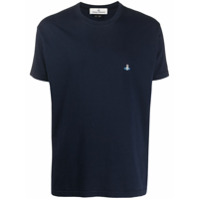 Vivienne Westwood Camiseta decote careca com logo bordado - Azul