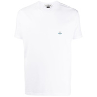 Vivienne Westwood Camiseta decote careca com logo bordado - Branco