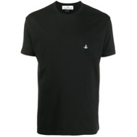 Vivienne Westwood Camiseta decote careca com logo bordado - Preto