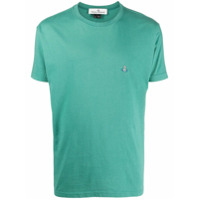 Vivienne Westwood Camiseta decote careca com logo bordado - Verde
