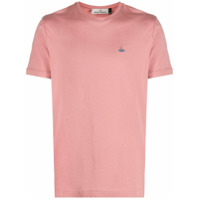 Vivienne Westwood Camiseta mangas curtas com logo bordado - Rosa