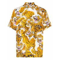 Wacko Maria Camisa com estampa de tigre - Amarelo