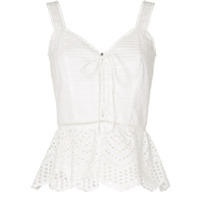 We Are Kindred Blusa Lua com bordado - Branco