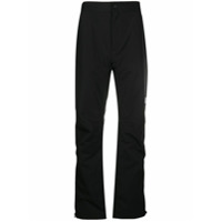 White Mountaineering Calça reta com estampa de logo - Preto