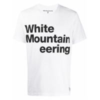 White Mountaineering Camiseta mangas curtas com estampa de logo - Branco
