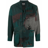 Yohji Yamamoto button up printed jacket - Verde